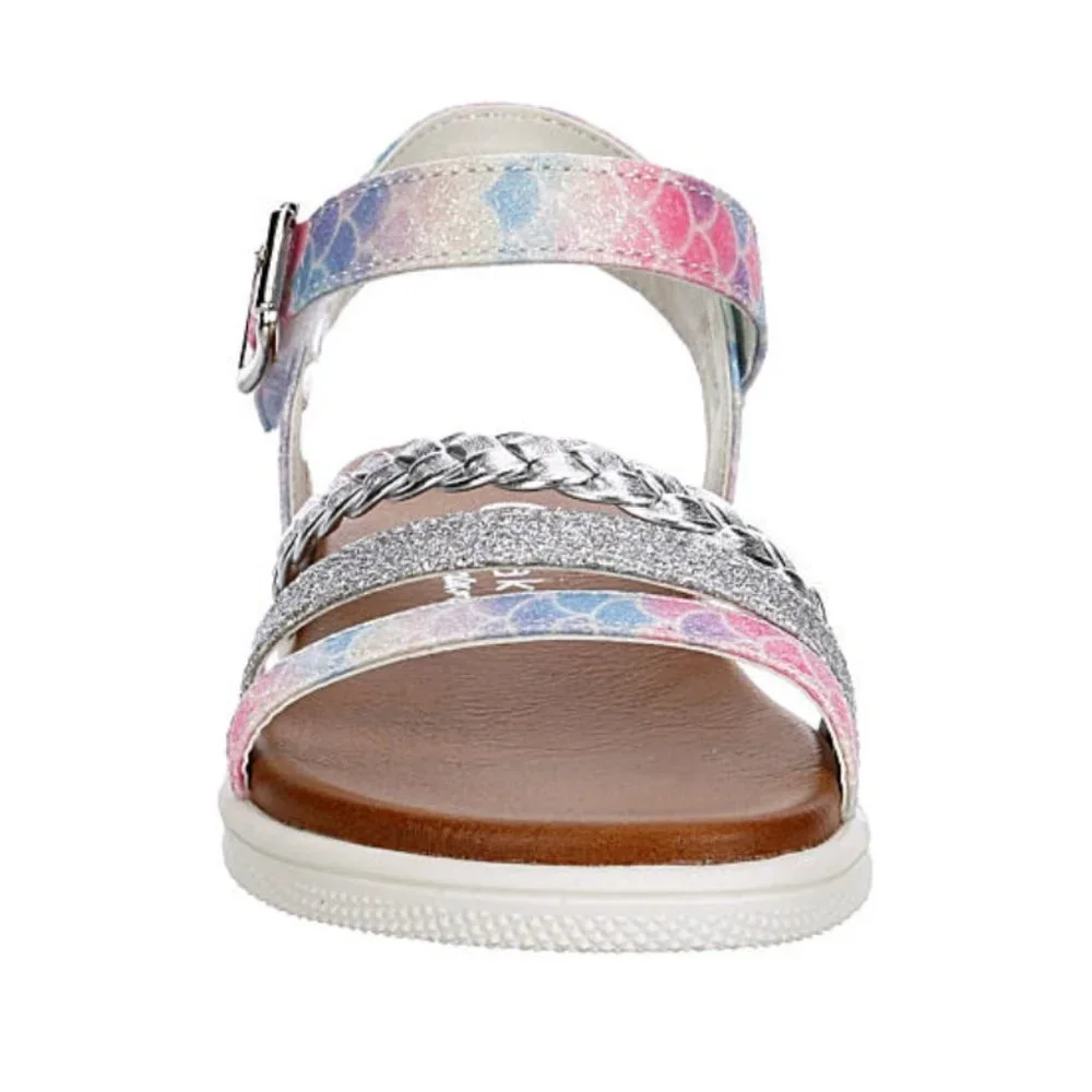 New Cupcake Couture Baby Girl Sandals Shoes Size 5M Glitter Multi